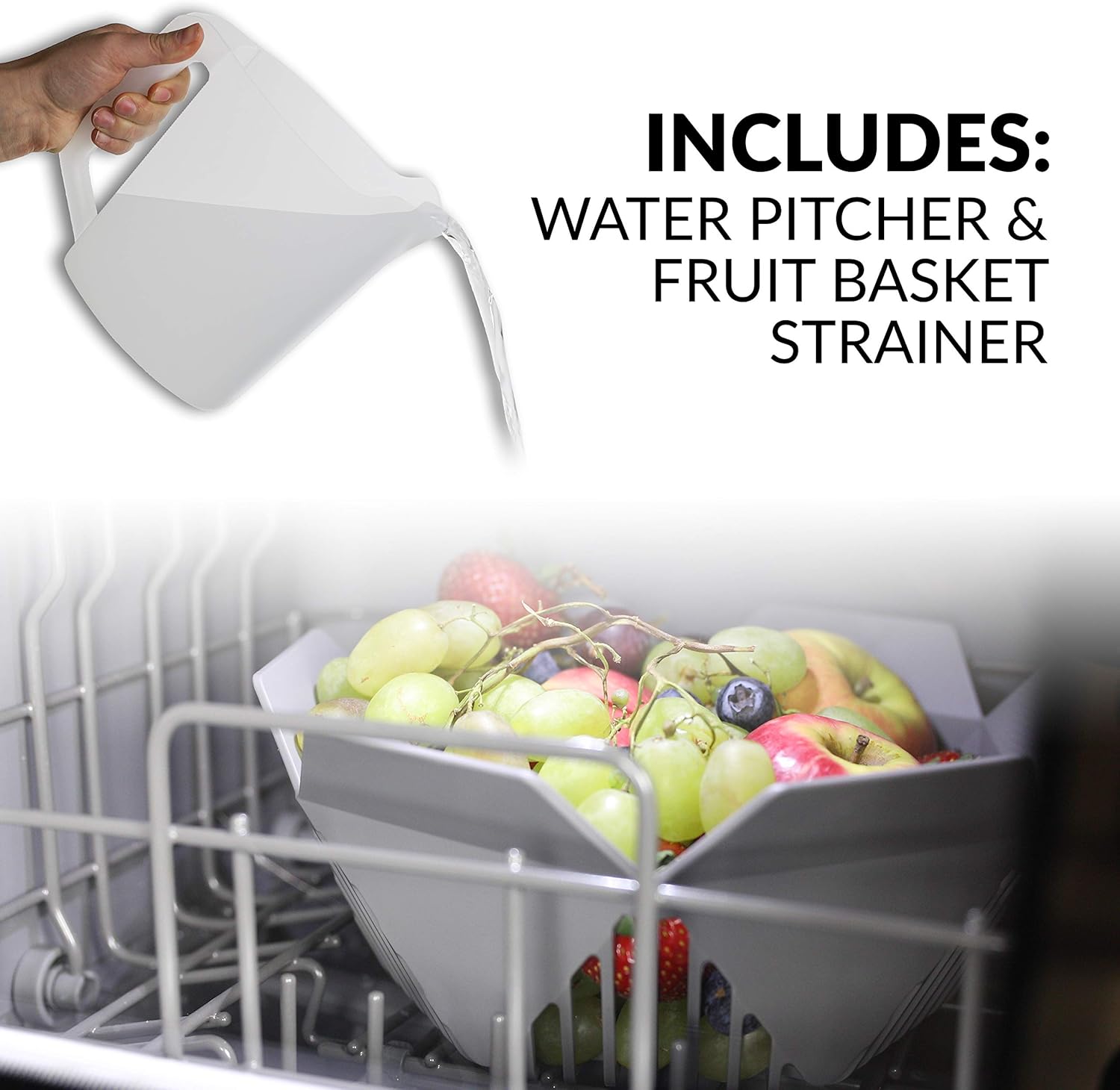Farberware FDW05ASBWHA Complete Portable Countertop Dishwasher with 5-Liter Built-in Water Tank, 5 Programs, Baby Care