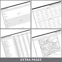 Office Depot Brand Monthly Planner, 9" x 11", Black, January 2026 to January 2027, OD71060026