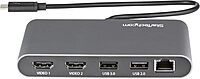 StarTech.com Thunderbolt 3 Mini Dock - Portable Dual Monitor Docking Station