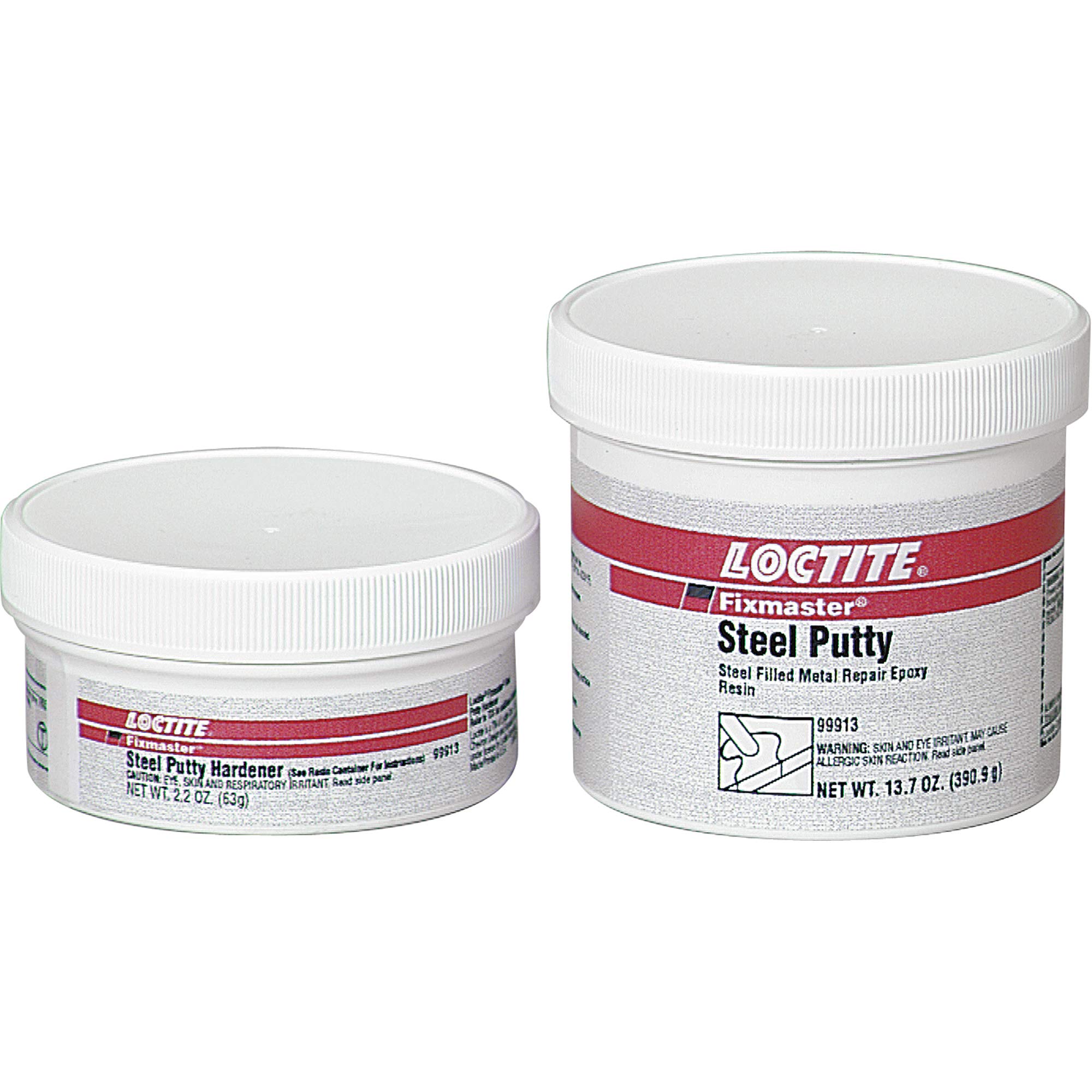 Loctite 99913 Fixmaster Steel Putty Kit, 1 lbs Size, Grey (Pack of 6)