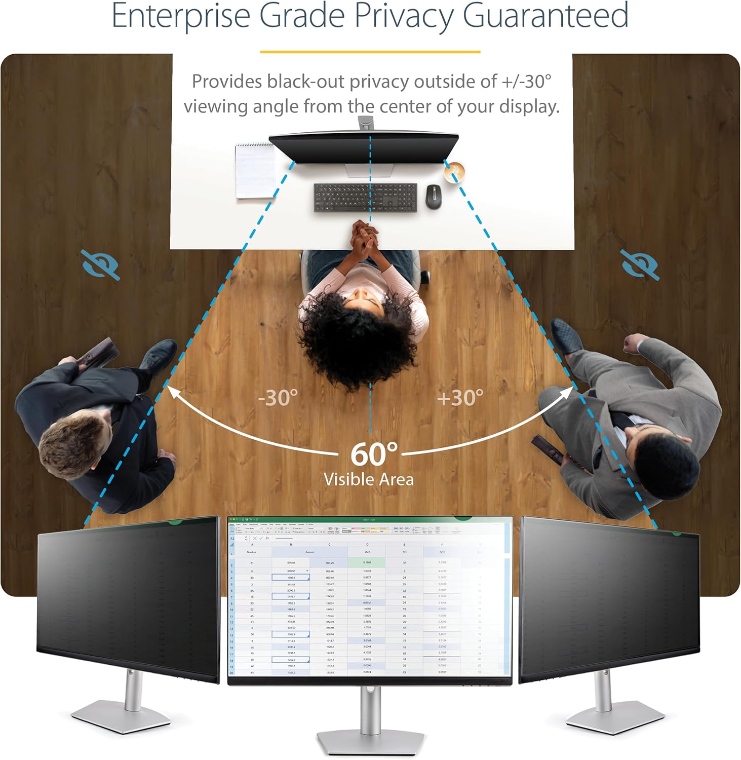 StarTech.com Monitor Privacy Screen - Reversible Matte/Gloss Filter