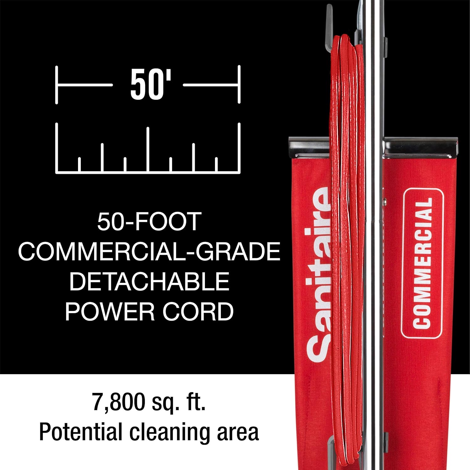 Sanitaire - SC887E SC887 Tradition Upright Vacuum Red 10" x 14.5" x 26.5"