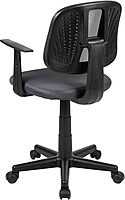 Flash Furniture Flash Fundamentals Mid-Back Mesh Swivel Task Office Chair with Pivot Back and Arms