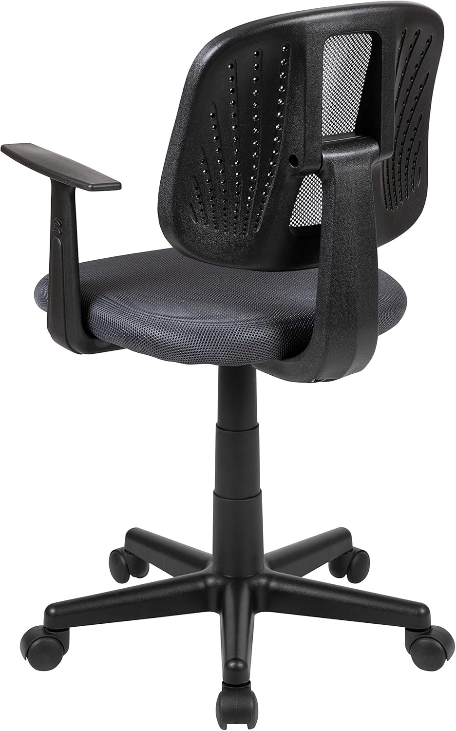 Flash Furniture Flash Fundamentals Mid-Back Mesh Swivel Task Office Chair with Pivot Back and Arms