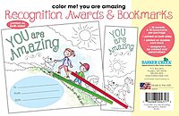 BARKER CREEK Recognition Awards and Bookmarks, Color Me You are Amazing
