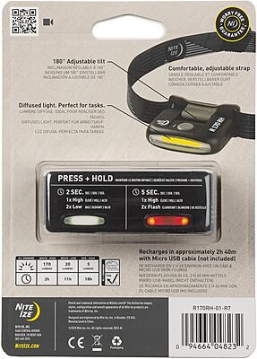 NITE IZE Radiant 170 Rechargeable Headlamp
