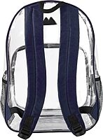 Summit Ridge Waterproof Clear Backpack with Water Bottle Holder - Stadium Approved Heavy-Duty Clear Backpack