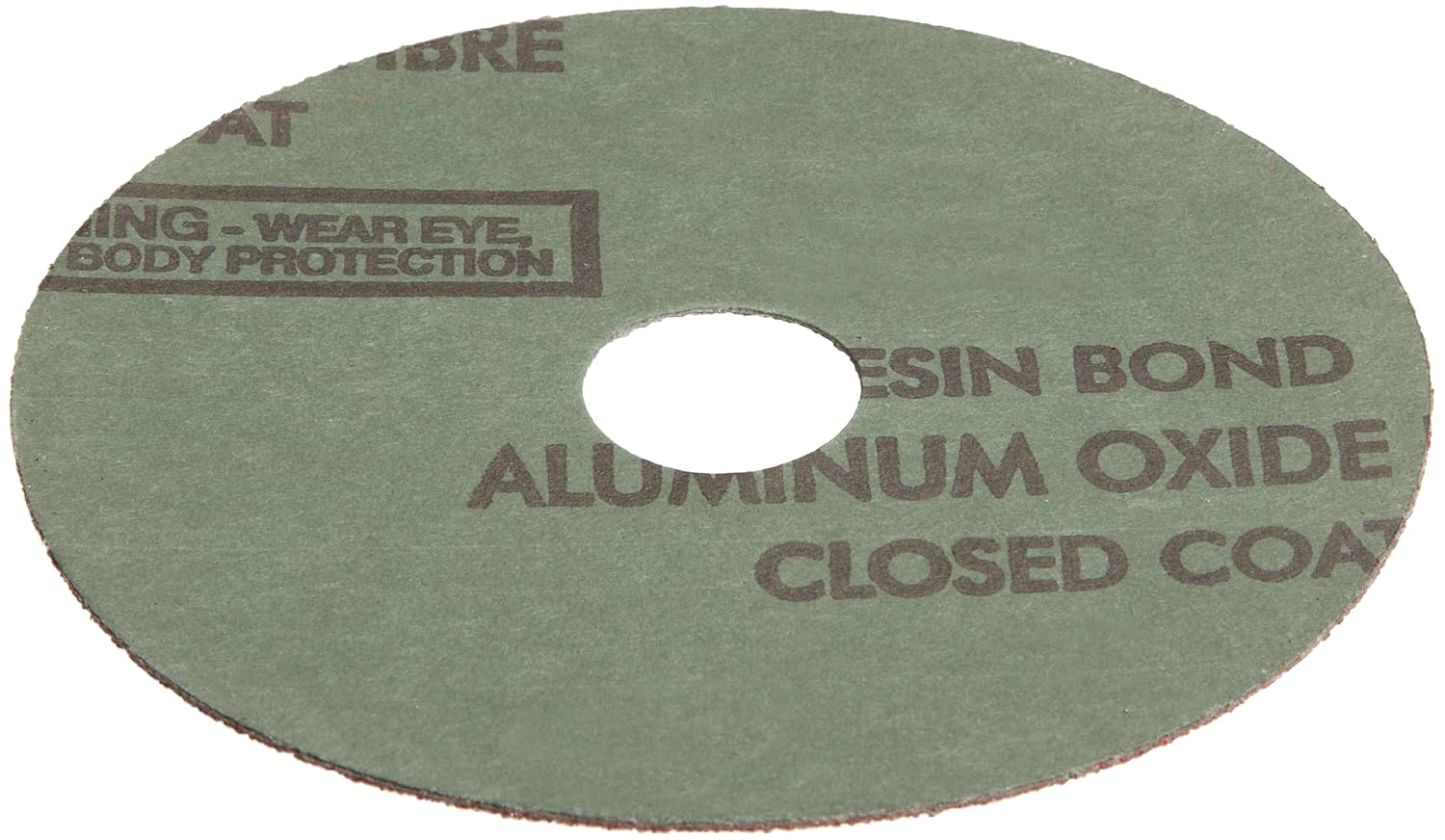 Merit Resin Abrasive Disc, Fiber Backing, Aluminum Oxide, 7/8" Arbor, 4-1/2" Diameter, Grit 36 (Box of 25)