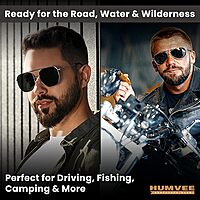 CAMPCO HUMVEE Polarized Aviator Pilot Sunglasses