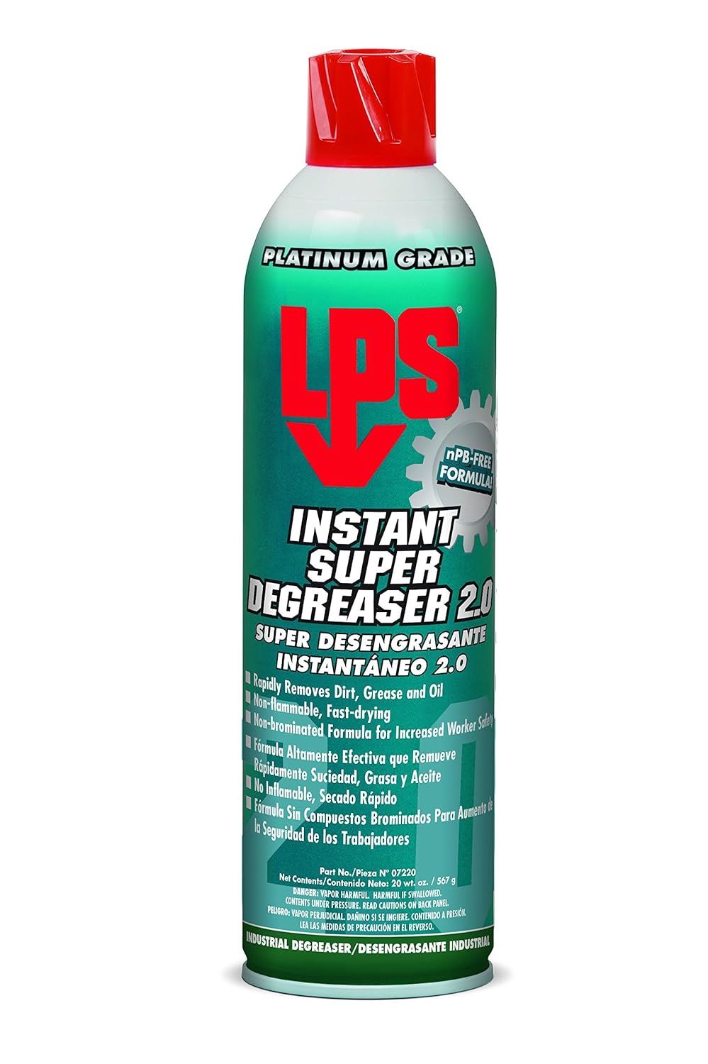 LPS Instant Super Degreaser 2.0, 20 oz. Aerosol Can (Pack of 12)