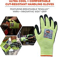 ERGODYNE ProFlex 7041 Hi-Vis Nitrile Coated Cut Resistant Gloves