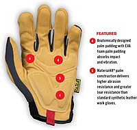 Mechanix Wear Material4X Padded Palm Work Gloves