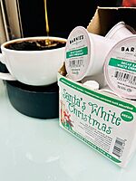 Barnies Coffee & Tea Co. Single Serve K Cup Decaf Coffee Pods, Santas White Christmas, Box Of 24 Pods