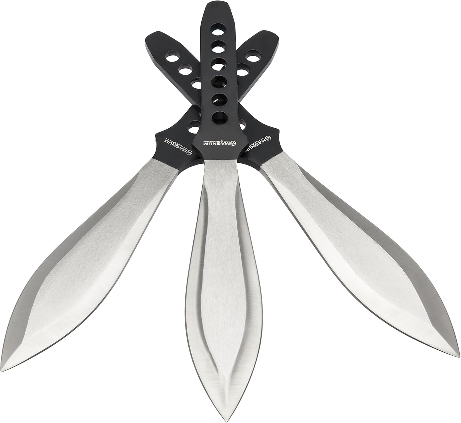 Boker Magnum 02GL193 Set Profi-I Throwing Knife with 10 1/4 in. 420 Stainless Steel Blade, Black