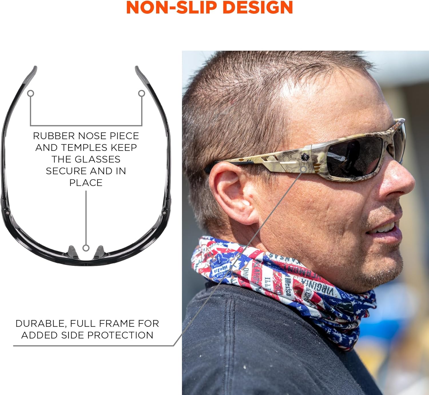 ERGODYNE Skullerz Odin Polarized Safety Sunglasses