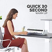 Fellowes 125 Thermal Laminator Machine with Laminating Pouch Starter Kit, 12.5 inch