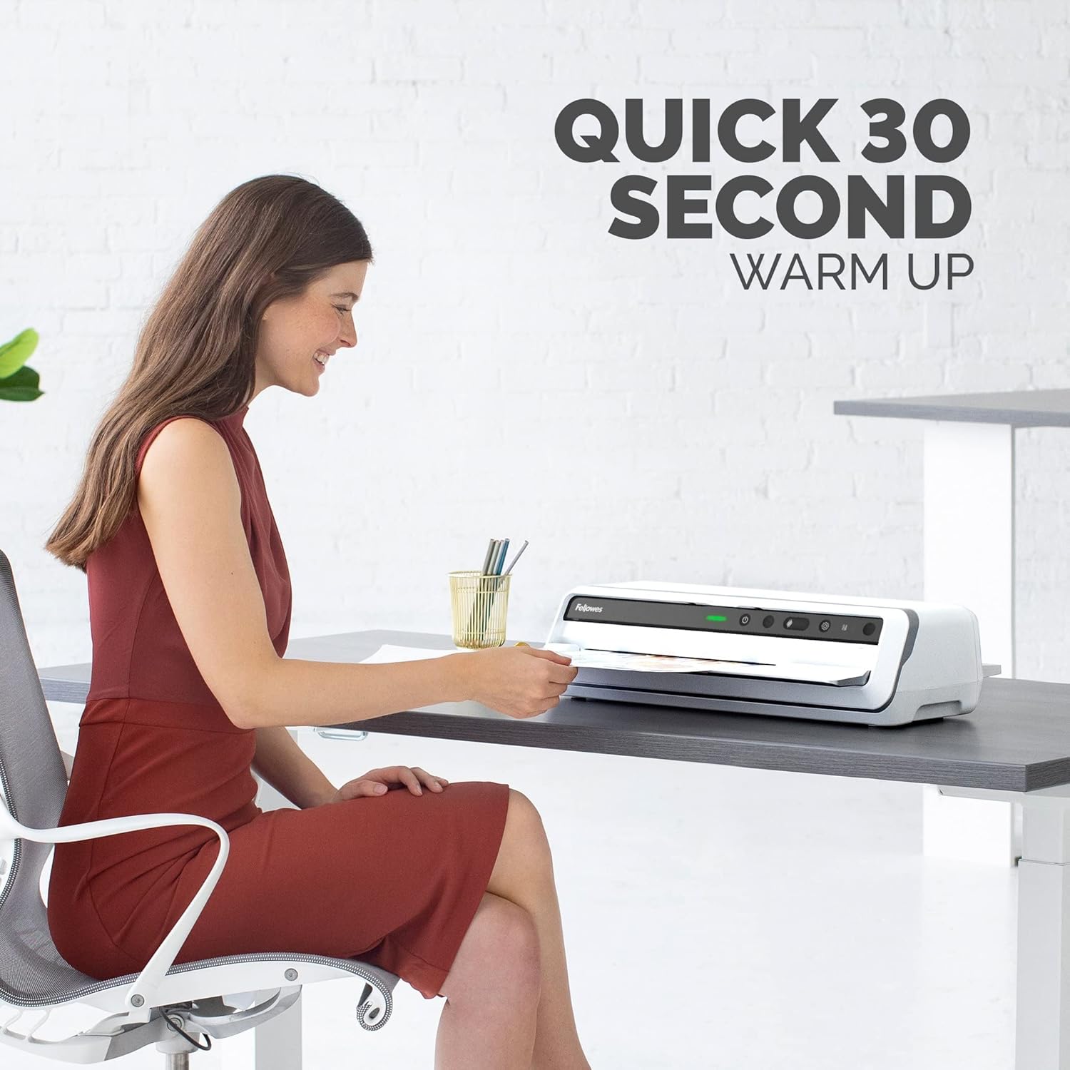 Fellowes 125 Thermal Laminator Machine with Laminating Pouch Starter Kit, 12.5 inch