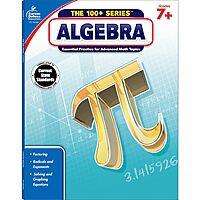 Carson Dellosa The 100 Series Algebra Workbook, Math Book for Grades 7 and Up Covering Fractions, Ratio, Algebraic Expressions, and More, Classroom or Homeschool Curriculum (Volume 2)