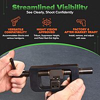 TRUGLO Glock Rear/FRNT SGT INSTL Tool aiming scope sight + Tritium Pro Compact Glow