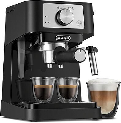 De'Longhi Stilosa Manual Espresso Machine, Compact Coffee Maker, 15 Bar Pump Pressure