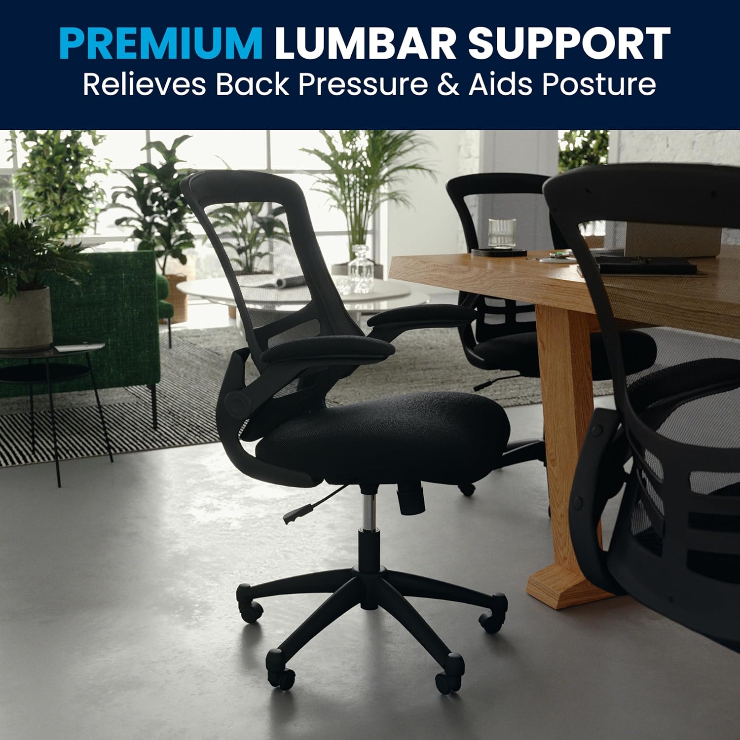Flash Furniture Kelista Mid-Back Mesh Swivel Office Chair