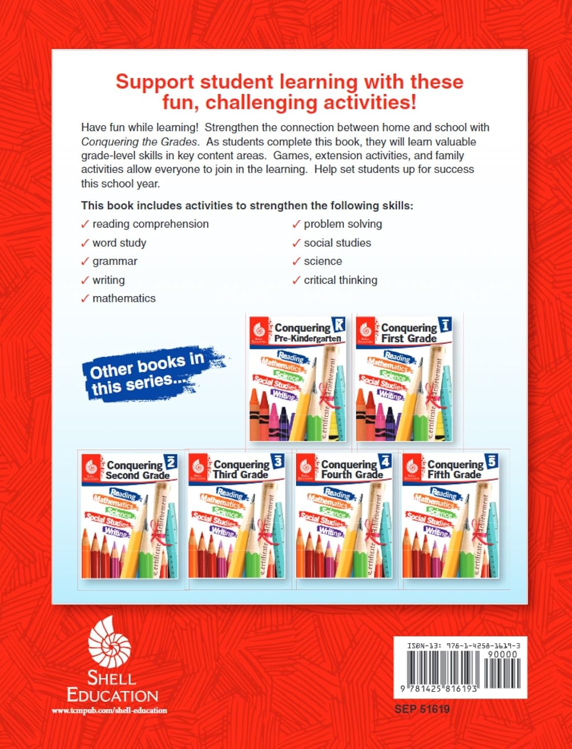 Conquering Kindergarten (Conquering the Grades) - Shell Education