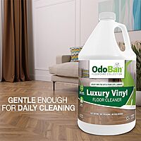 OdoBan Ready-to-Use Luxury Vinyl Floor Cleaner, Streak Free and Neutral PH Formula, 1 Gallon, Scentless 128 Fl Oz (Pack of 1)