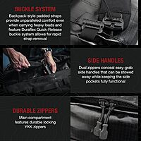 VERTX RLT Tactical Travel Duffel Bag Backpack, Tactigami-Compatible