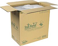 STALKMARKET Jaya 100% Compostable PLA Take-Out Tray with Clear Lid