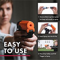 SABRE Aim and Fire Pepper Gel with Trigger and Grip Deployment System