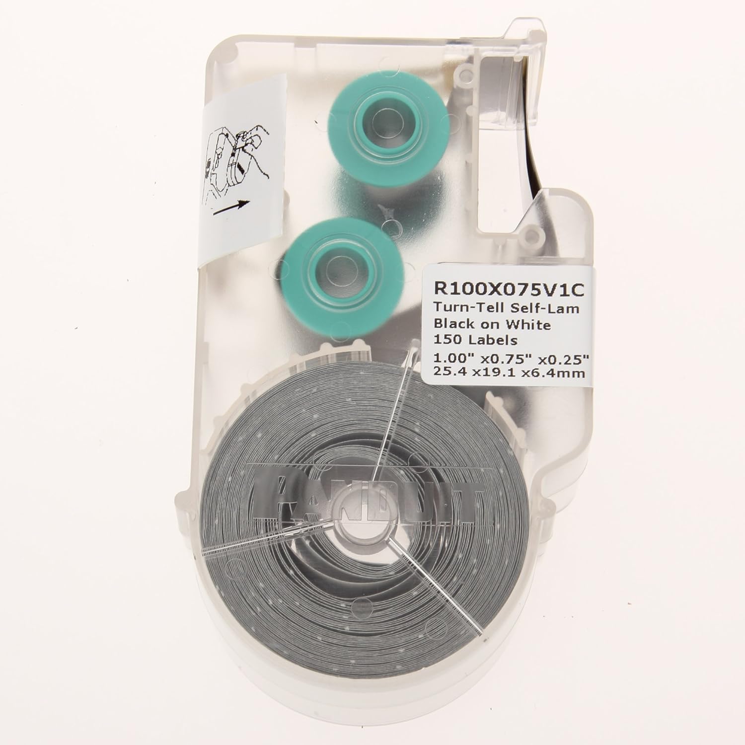 PANDUIT Turn-Tell P1 Label Cassette Self-Laminated Vinyl Wire/Cable Labels