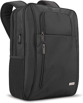 CODi Magna 17.3" Laptop Backpack – TSA-Friendly, Anti-Theft, USB Charging Port, Padded Laptop & Tablet Compartments, Water-Resistant Business Travel Bag