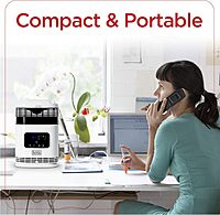 BLACK+DECKER Electric Heater, 360° Surround Portable Heater with Digital Controls & LED Display