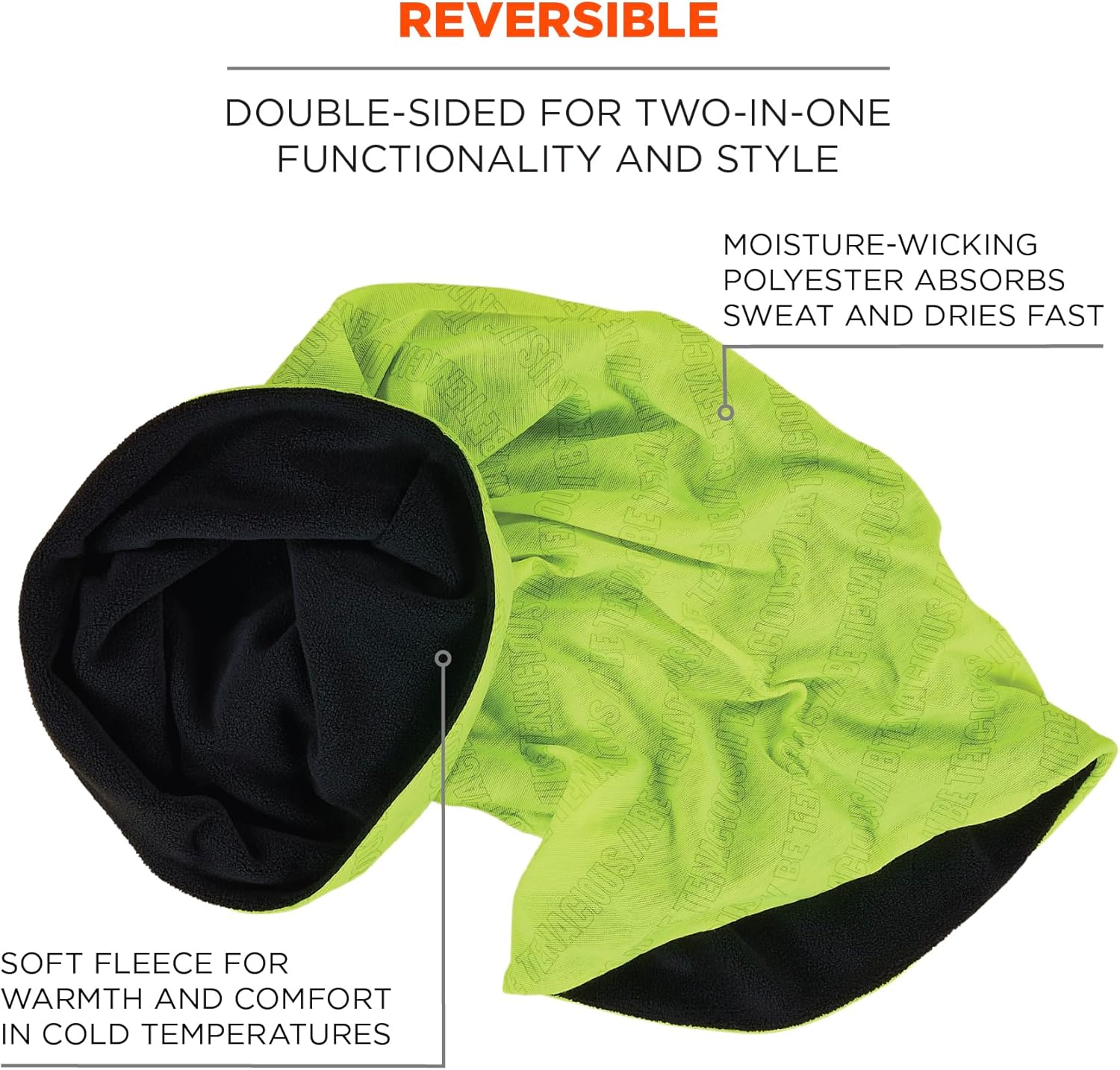ERGODYNE N-FERNO 6491 Reversible Neck Gaiter