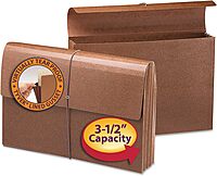 Smead Leather-Like Expanding Wallet, Legal Size, 30% Recycled, Brown
