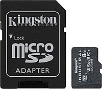 Kingston Industrial 8GB microSDHC C10 A1 pSLC Card + SD Adapter SDCIT2/8GB 1 Count (Pack of 1)
