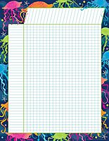 Barker Creek Kai Ola Incentive Chart Set of 4, Four Coordinating Incentive Charts in Colorful Tropical Sea Life Designs
