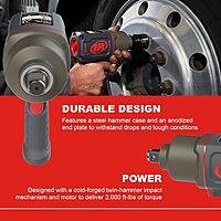 INGERSOLL RAND 3/4" Drive Air Impact Wrench with Quiet Technology