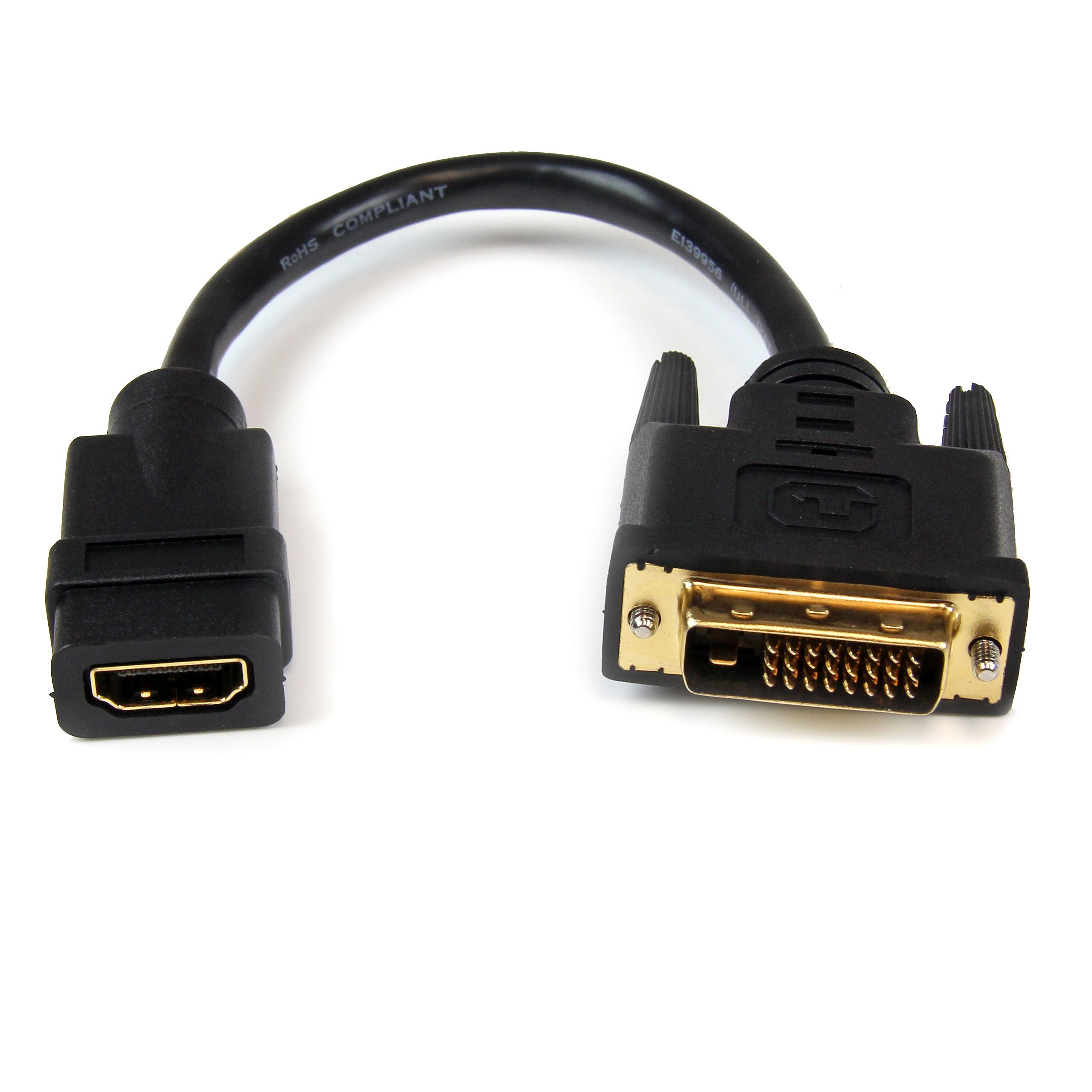 StarTech.com 8in HDMI to DVI-D Video Cable Adapter