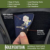 MAXPEDITION 3D PVC Morale Patch with Hook-and-Loop Backing