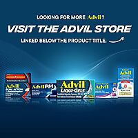 Advil Liqui-Gels Pain Reliever and Fever Reducer, Pain Medicine for Adults with Ibuprofen 200mg for Headache, Backache
