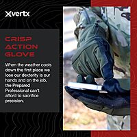 VERTX Crisp Action Tactical Gloves Water Resistant Breathable