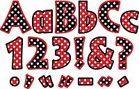 Barker Creek 2" Letter Pop-Outs 2-Pack, Dots, Jazz Up Your Bulletin Boards with These Colorful Letters