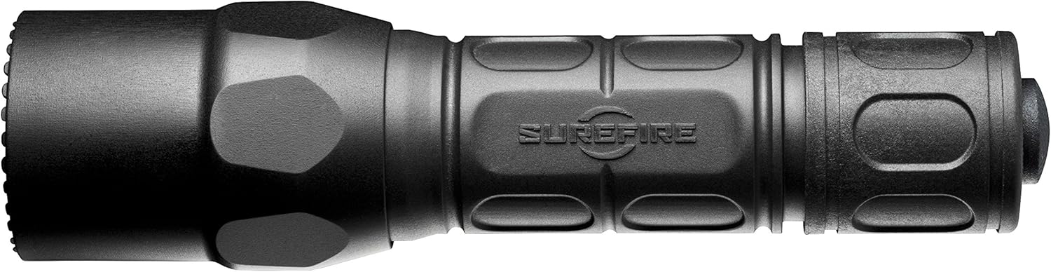 SureFire G2X Tactical Single-Output LED Flashlight with Tactical tailcap click switch, Black