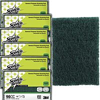 Scotch-Brite General Purpose Scouring Pad 96CC, 6 in x 9 in, 10/Pack, 6/Pack/Case 10 Pads/Pack, 6 Packs/Case