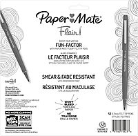 Paper Mate Flair Felt Tip Pens | Medium Point 0.7 Millimeter Marker Pens | School Supplies for Teachers & Students | Assorted Colors 12 Count 12 Count Flair