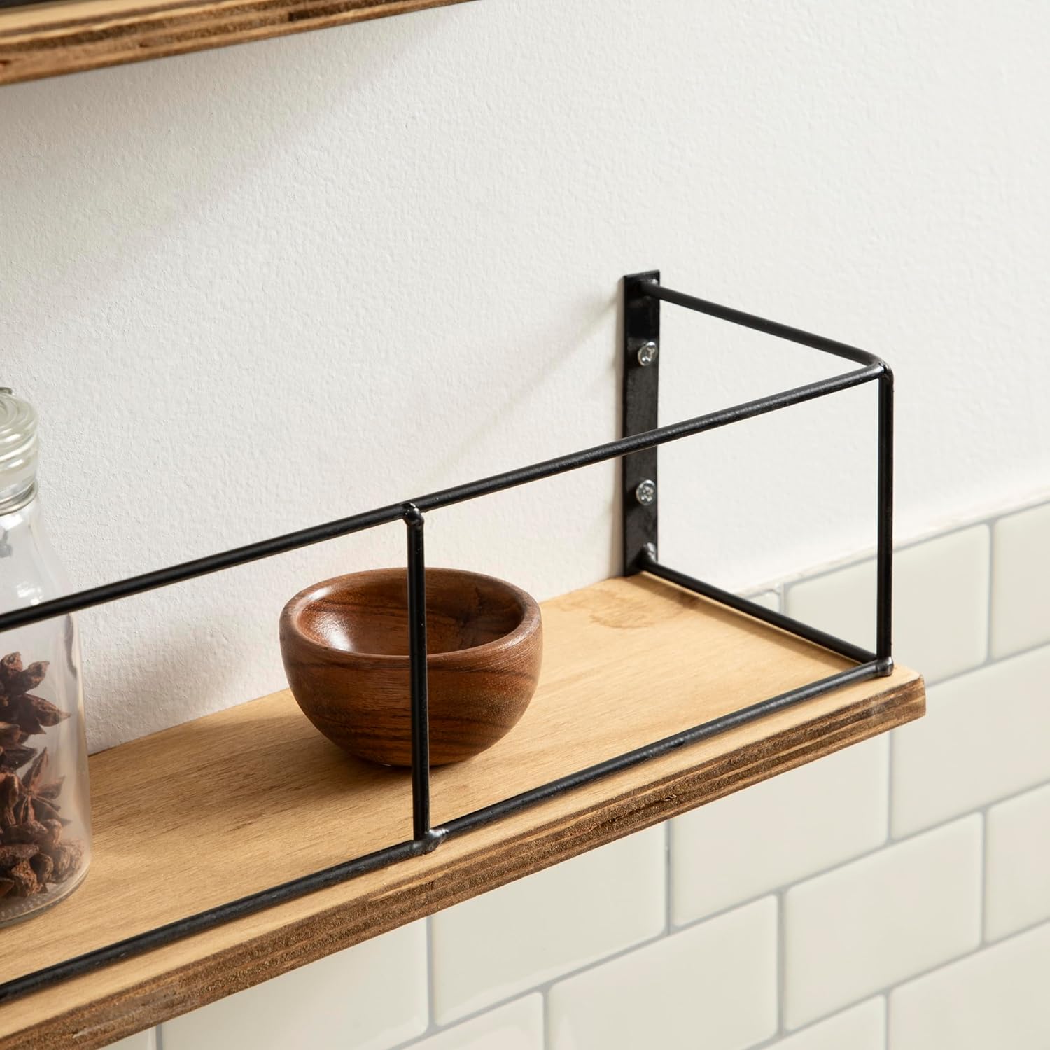 KATE AND LAUREL Benbrook 2-Pack Floating Wall Shelves