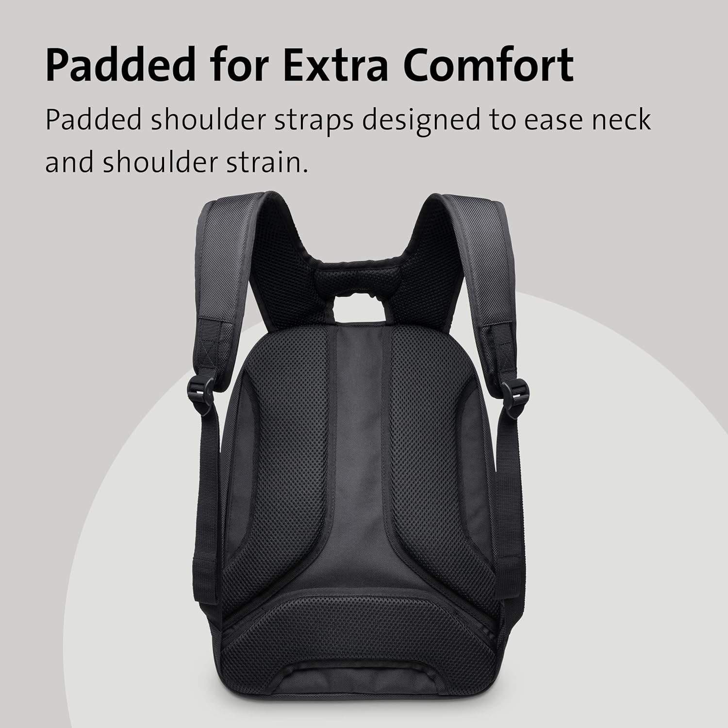 KENSINGTON Laptop Backpack — Padded Shoulder Straps, Side Pocket