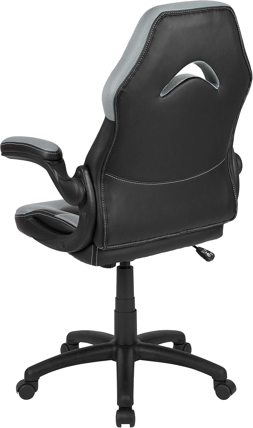 Flash Furniture X10 High-Back LeatherSoft Racing Style Gaming Chair with Flip-Up Arms