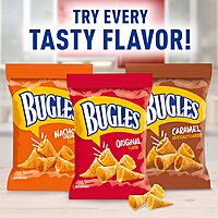 Bugles Corn Snacks, Nacho Cheese, 3 Oz (Pack of 6)